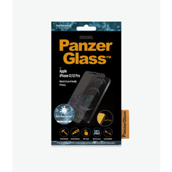 PanzerGlass | Apple | For iPhone 12/12 Pro | Glass | Black | Case Friendly | Privacy glass