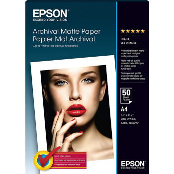 Epson Archival Matte Paper - A4 - 50 Sheets A4