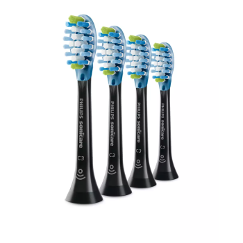 Philips Toothbrush Heads HX9044/33 Sonicare C3 Premium Plaque Heads For adults Number of brush heads included 4 Number of teeth brushing modes Does not apply Sonic technology Black