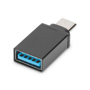 Digitus USB Type-C adapter, type C to A M/F, 3A, 5GB, 3.0 Version AK-300506-000-S	 Black, Jack USB A, Plug USB C