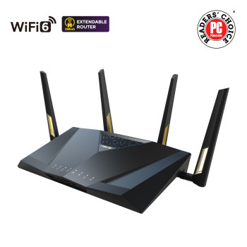 Asus | Wireless Dual Band Gigabit Router, UK | RT-AX88U PRO | 802.11ax | 1148+4804 Mbit/s | 10/100/1000 Mbit/s | Ethernet LAN (RJ-45) ports 4 | Mesh Support Yes | MU-MiMO Yes | 3G/4G data sharing | Antenna type 4x External