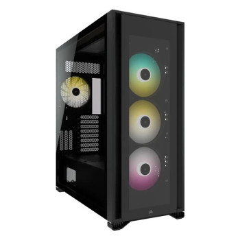 Corsair Tempered Glass Full-Tower PC Case  iCUE 7000X RGB Side window Black Full-Tower Power supply included No