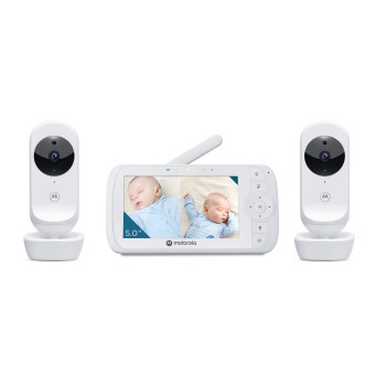 Motorola Video Baby Monitor - Two camera pack  VM35-2 5.0"  White