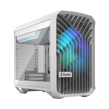 Fractal Design Torrent Nano RGB White TG clear tint Side window,  White TG clear tint, Power supply included No