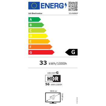 LG Monitor  32UN880P-B 31.5 ", IPS, UHD, 3840 x 2160, 16:9, 5 ms, 350 cd/m², HDMI ports quantity 2, 60 Hz