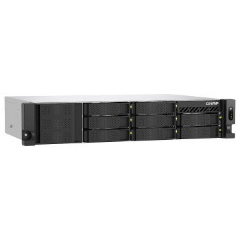 QNAP 8-Bay Short-Depth Rackmount NAS TS-855eU-8G Intel Atom  C5125 8-core Processor frequency 2.8 GHz 8 GB