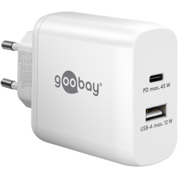 Goobay USB-C PD Dual Fast Charger (45 W) 65412 Goobay