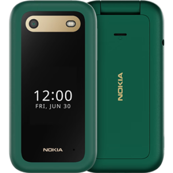 Nokia | 2660 Flip 4G | Green | 2.8 " | TFT LCD | 48 MB | 128 MB | Dual SIM | Nano-SIM | 3G | Bluetooth | 4.2 | USB version microUSB 2.0 | Built-in camera | Main camera resolution 0.3 MP | 1450 mAh