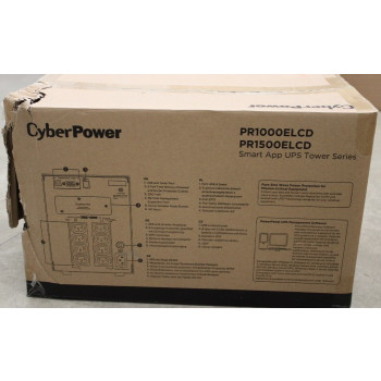 SALE OUT.CyberPower PR1500ELCD Smart App UPS Systems CyberPower Smart App UPS Systems PR1500ELCD 1500 VA 1350 W DAMAGED PACKAGING, SCRATCHES ON SIDE | CyberPower | Smart App UPS Systems | PR1500ELCD | 1500 VA | 1350 W | DAMAGED PACKAGING, SCRATCHES ON SID