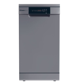Dishwasher | CDPH 2D1047S | Free standing | Width 44.8 cm | Number of place settings 10 | Number of programs 7 | Energy efficiency class E | Display | Silver