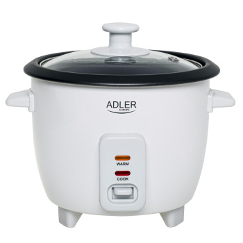 Adler Rice Cooker | AD 6418 | 300 W | 0.6 L | Number of programs 2 | White