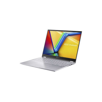 Asus Vivobook S 14 Flip OLED TN3402YA-KN391W | Silver | 14 " | OLED | 2.8K | 2880 x 1800 pixels | AMD Ryzen 5 | 7430U | 16 GB | DDR4 | Solid-state drive capacity 1000 GB | AMD Radeon Graphics | Windows 11 Home | 802.11ax | Bluetooth version 5.3 | Keyboard