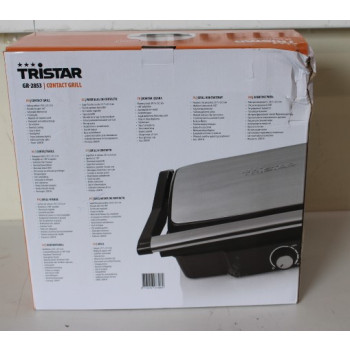 SALE OUT. Tristar GR-2853 Contact Grill, Aluminum,  DAMAGED PACKAGING, SCRATCHED FAT COLLECTING TRAY ON SIDE | Grill | GR-2853 | Contact grill | 2000 W | Aluminum | DAMAGED PACKAGING, SCRATCHED FAT COLLECTING TRAY  ON SIDE