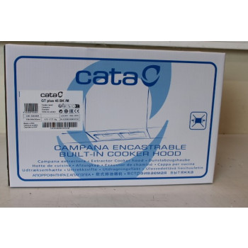 SALE OUT. CATA GT-PLUS 45 BK /M Hood, Energy efficiency class C, Max 645 m³/h, Black | CATA Hood | GT-PLUS 45 BK /M | Canopy | Energy efficiency class C | Width 60 cm | 645 m³/h | Mechanical control | LED | Black | DAMAGED PACKAGING