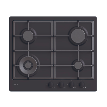 Candy Hob | CHG6BFB4WB | Gas | Number of burners/cooking zones 4 | Knobs | Black