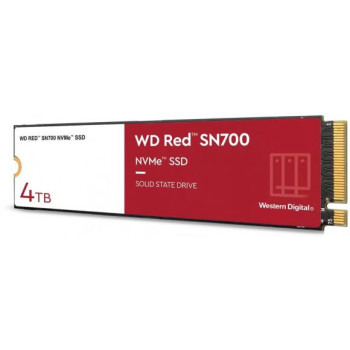 SSD WESTERN DIGITAL Red SN700 4TB M.2 NVMe Write speed 3100 MBytes/sec Read speed 3400 MBytes/sec TBW 5100 TB WDS400T1R0C