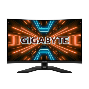LCD Monitor GIGABYTE M32UC 31.5" Gaming/4K/Curved Panel VA 3840x2160 16:9 144hz Matte 1 ms Speakers Height adjustable Tilt M32UC-EK