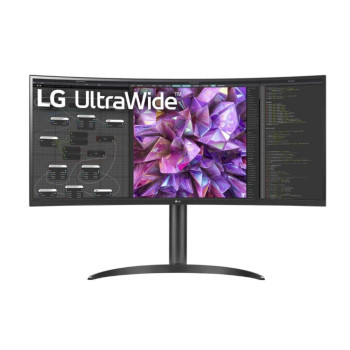 LCD Monitor LG 34WQ75C-B 34" Curved/21 : 9 Panel IPS 3440x1440 21:9 5 ms Speakers Height adjustable Tilt 34WQ75C-B