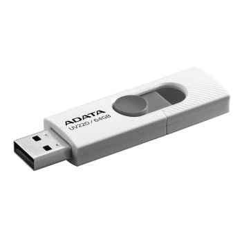 MEMORY DRIVE FLASH USB2 64GB/WHITE AUV220-64G-RWHGY ADATA