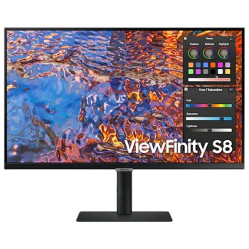 LCD Monitor SAMSUNG ViewFinity S8 32" Business/4K Panel IPS 3840x2160 16:9 60Hz 5 ms Swivel Pivot Height adjustable Tilt Colour Black LS32B800PXPXEN