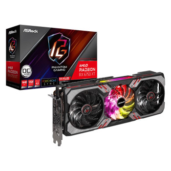 Graphics Card ASROCK AMD Radeon RX 6750 XT 12 GB GDDR6 192 bit PCIE 4.0 16x Two and Half Slot Fansink 1xHDMI 3xDisplayPort RX6750XTPGD12GO