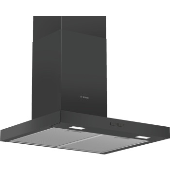 Bosch Serie 2 DWB66BC60 cooker hood Wall-mounted Black 621 m³/h B