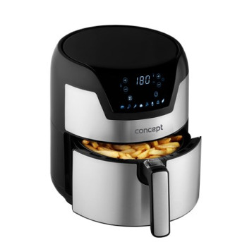 Concept FR3500 fryer Single 3.5 L Stand-alone 1500 W Hot air fryer Black, Metallic