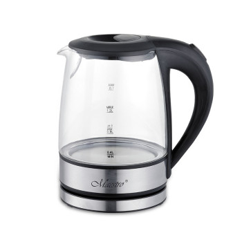 Feel-Maestro MR062 electric kettle 1.2 L Black, Transparent 1630 W