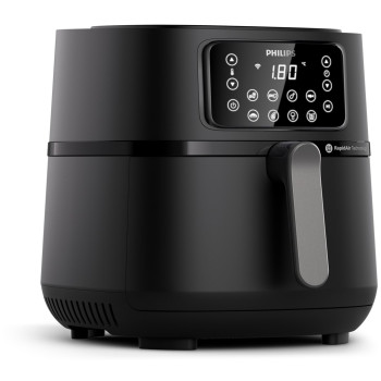 Philips 5000 series HD9285/96 fryer Single 7.2 L Stand-alone 2000 W Hot air fryer Black, Silver