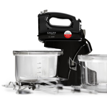 SMAPP Hand Mixer with 2 bowls Black