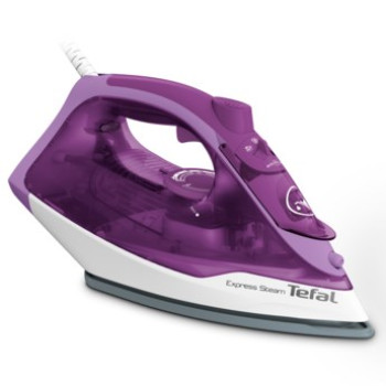 Tefal FV2836 Dry & Steam iron Ceramic soleplate 2400 W Purple, White