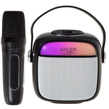 Adler AD 1199 black Karaoke speaker with microphone - SD/USB/AUX/Bluetooth
