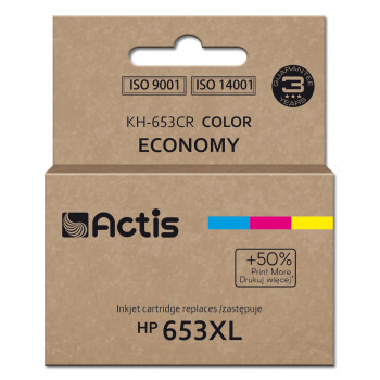 Actis KH-653CR printer ink, replacement HP 653XL 3YM74AE; Premium; 18ml; 300 pages; colour