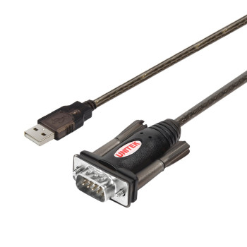UNITEK Y-105 serial cable Black 1.5 m USB Type-A DB-9