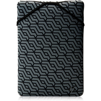 HP Reversible Protective 15.6-inch Geo Laptop Sleeve 15.6" Sleeve case Black, Gray