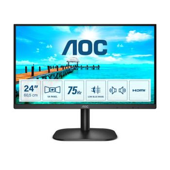 AOC B2 24B2XDAM LED display 60.5 cm (23.8") 1920 x 1080 pixels Full HD Black