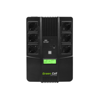 Green Cell UPS06 uninterruptible power supply (UPS) Line-Interactive 600 VA 360 W 6 AC outlet(s)