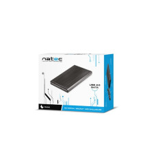 External pocket SATA HDD RHINO 2.5 USB 2.0 Aluminum Black