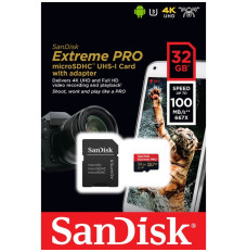 Extreme Pro microSDHC 32GB 100/90 MB/s A1 V30