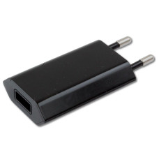 Slim USB charger 230V - 5V 1A black