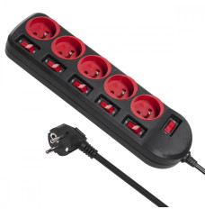 Power strip MCE204 5 sockets with switches