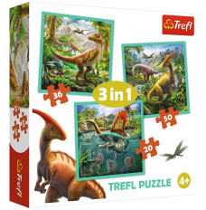 Puzzle 3in1 - Dinosaurs