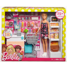Doll Barbie + supermarket