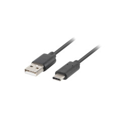 Kabel USB CM - AM 2.0 1m czarny QC 3.0, pełna miedź