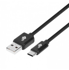 Kabel USB-USB C 1.5m czarny sznurek