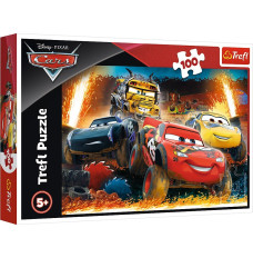 Puzzle 100 pcs - Cars 3, Extreme race