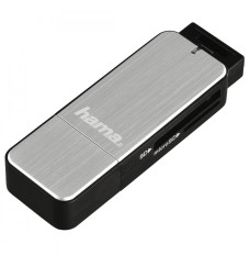 Card reader SD microSD USB 3.0 silver