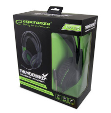 Stereo gaming headphones with microphone thunderbird