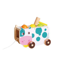 iWood Hammer peg toy Cow wooden