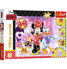 Puzzles 100 elements Glitter Minnie 